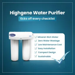 Highgene Non Electric Water Purifier for Home, High-Performance 3-Stage Ultra Filtration System, Removes Chlorine, Heavy Metals, and Impurities, No Water Wastage, Safe Drinking Water Under 500 TDS image 4