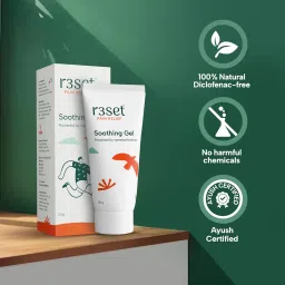 R3SET Natural Pain Relief Gel 50g, Pack of 2 | Non-Greasy | Best for Muscle Pain, Back Pain, Knee Pain, Neck Pain, Nerve Pain, Joint Pain image 2