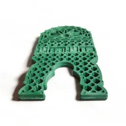 Book Reading Stand, Foldable Plastic Rehal, Green image 3