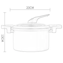 Low Pressure Cooker Slow Cooker top Soup Pot for Pasta Noodle Milk Soup Green image 1