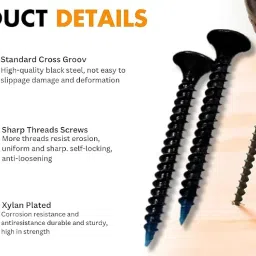 ZEN METALS Drywall Screws for Wood, Plywood, Plasterboards, DIY projects- 32mm (1.25 inch) image 3