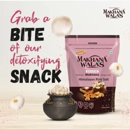 MAKHANA WALA'S Roasted & Flavoured Makhana (Foxnuts) | Gorgon Nut | Gluten Free Vegan Snacks | Healthy Diet Immunity Booster Snacks | Himalayan Pink Salt Flavored Makhana, Pack Of 3, 70G Each. image 4