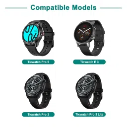 Tobfit Charging Cable Compatible with Ticwatch Pro 5 Charger, Replacement USB Charger Compatible with Ticwatch Pro 5 / Pro 3 / Pro 3 Lite / E3 Smartwatch,3.3ft/100cm image 1