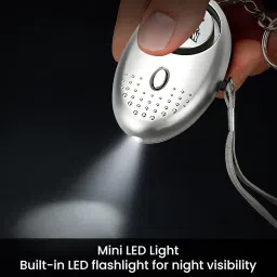 Shadow Securitronics 130dB Personal Safety Alarm with LED | Emergency Keychain Device for Women Girls Kids & Elderly | Loud Siren for Self-Defense & Night Security Protection - (Grey) image 4