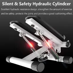 Shyam International Portable Mini Fitness Twist Stepper Machine with Adjustable Resistance Bands. Mini Stepper with LED Monitor,Legs, Waist,Comfortable Foot Pedals Cardio Exercise Trainer for All. image 4