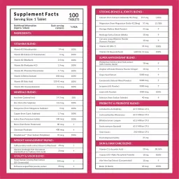 Carbamide Forte Marine Collagen Powder Supplements for Skin & Hair & Multivitamin Tablets for Women With 43 Ingredients | 20 Serving 200g Powder + 100 Tablets image 5