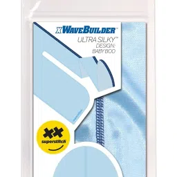 superstitch Superag Premium Durag Baby Boo Light Blue with Dark Blue Edges image 2