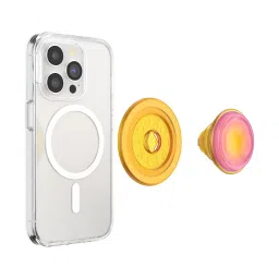 PopSockets Round Phone Grip Compatible with MagSafe, Adapter Ring Included, Phone Holder, Wireless Charging Compatible - Jelly Sunni image 4