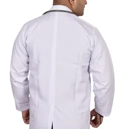 UNIFORM CREATOR HOUSE Premium Polyster cotton Blend Unisex White Lab Coat For Chemistry & Bio Lab (M) image 4