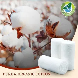 Pure Cotton Roll for Baby Care-400gm | Multipurpose Roll for Cosmetic & Skincare Use | Soft Cotton for Cleaning Wound's, Art & Craft's & Medical Use image 4
