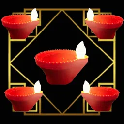BB BACKBENCHERS Led Diya Lights Set, Water Sensor, Flameless & Smokeless, Battery Operated, Red Decorative Diyas for Diwali, Christmas, New Year (24) image 4