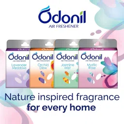 Odonil Bathroom Air Freshener Blocks Mixed Fragrances - 192g (48g*4) | Mixed Fragrances: Jamine, Lavender, Orchid, Rose| Long Lasting Fragrance image 4
