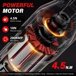 Serplex® 4.2V Electric Screwdriver Kit with 10 Screwdriver Bits, Quick Adapter, 4-Speed Bidirectional Rotating Design, Multifunctional USB Electric Screwdriver Kit image 2