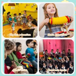 PATPAT� Triangle Instrument 3 Sizes Percussion Instrument Hand Percussion Triangles with Striker Early Musical Sensory Instrument for Kids, Mindfulness Class Musical Triangle Instrument,multicolor image 5