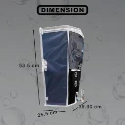 AkuaBeat Water Purifier Cover Compatible with Kent Supreme Black – PVC with Transparent Front & White Border | Waterproof & Dustproof and Scratch Resistant. (53.5x39x25.5 cm) image 3