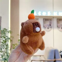 SCOOBA Adorable Tiny Bubble Gum Capybara with up Side Down Shaking Music Toy (Tiny Bubble Gum Capybara) image 2