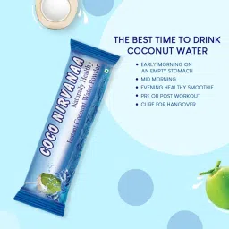 COCO NIRVANAA Delicious Natural Tender ( Coconut Water Powder) (Pack of 20) image 3