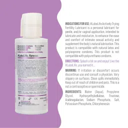 Lube Life Water-Based Actively Trying Fertility Lubricant, Fertility Friendly Lube for Men, Women and Couples, 2 Fl Oz image 1