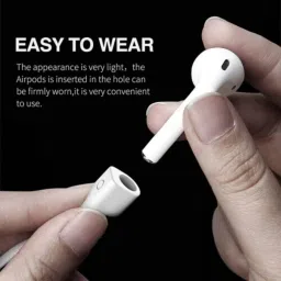 GadgetBite Anti-Lost Magnetic Strap Silicone Cable String for Apple Wireless Earphones 1/2/ Pro / 3rd Gen - White image 5