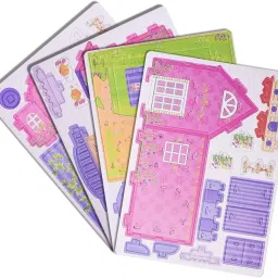 Laaliya 3D DIY Puzzle House Kit for Kids Ages 4-8 | Build & Create Cardboard Model | Fun Educational Jigsaw Puzzle & Construction Game (Cardboard House Decor, 1.00, Count) image 3