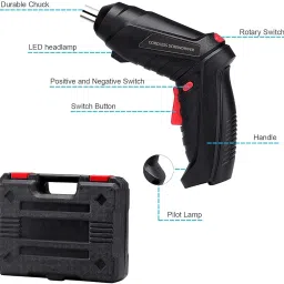 BODRA ENTERPRISE 47 in 1 Cordless Electric Screwdriver Drill with Built-in LED Rechargeable Wireless Drill Machine Kit Power Drill Screw Gun Tool, Accessories for House,Office image 5