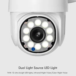 eudic 2K WiFi Surveillance Security Cameras Outdoor, 5G/2.4G WiFi, Security Camera Outdoor Wired with Pan-Tilt 360° View, Night Vision, Motion Detection, Auto Track, 2 Way Audio (1 Pack) image 2