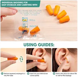 20pcs Soft Foam Ear Plugs Travel Sleep Prevention Earplugs Noise Reduction For Noise From Generic image 5