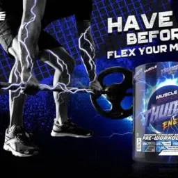 Muscle Science Thunder Energy 30 Serv. Pre Workout | 3000 mg Beta Alanine For Endurance | 2500mg Pump Matrix | 190mg Caffeine | 250 mg L- Tyrosine For Energy & Focus (MANGO) image 5