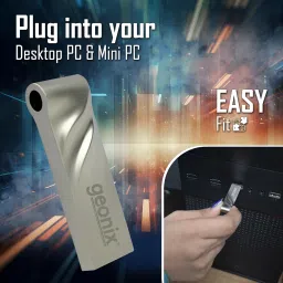 Geonix 64 GB 3.2 Pendrive, Lightweight, Keyring Design, 5 Years Warranty (Grey) image 5