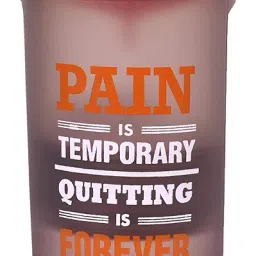 SKi Homeware Gym Shaker/Protein Shaker Blender Bottle with Single Supplement Storage Compartment and Stainless Steel Blender Ball 800 ml Shaker (Orange) image 4