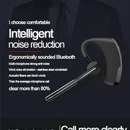 Drumstone 𝟏𝟓 𝐘𝐞𝐚𝐫𝐬 𝐖𝐚𝐫𝐫𝐚𝐧𝐭𝐲 Bluetooth V5.0 Headset with Mic, Noise Cancellation & Magnetic Charging – Wireless Earpiece for Gym, Sports, Driving – Compatible with All Bluetooth Devices image 5