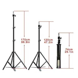 VIVIAN Adjustable Mannequin Head Tripod Stand Salon Hair Hairdressing Training Display Stand Holder Dummy Wig Head Tools Accessories.,Pack of 1 image 2