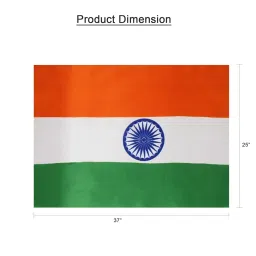 Anley Indian Flag With Durable Stitching Ideal For Independence Day Celebrations, School, Home, Office & Terrace (12in x 18in, 10 Pcs) image 4