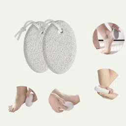 TANRAJYA Natural Pumice Stone for Feet, Foot Scrubber, Callus Remover, Pedicure Tool image 1