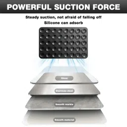 ZORBES® 4 Pack Double-Sided Suction Cup Phone Case Mount, Anti Slip Silicon Sticky Phone Stand for iPhone and Android, Hands-Free Strong Grip Holder for Selfies and Videos image 3