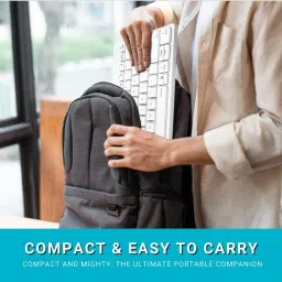 Rapoo 8000M Multi-Mode Keyboard & Mouse Bluetooth 3.0/4.0 Wireless 2.4 GHz 1300 DPI Combo-White image 4