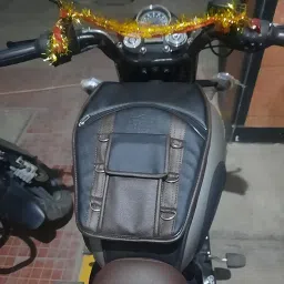 UNIWARE® RE Meteor 350 Fireball/Stellar/Supernova/Aurora | Leather Scratch Proof Tank Cover/Tank Bag | Mobile Pocket Tank Cover (Brown Design) image 2