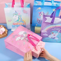 12pcs Small Return Gift bags birthday party for kids - Gift Covers For Return Gifts, Small - Hand Bag For Kids - Birthday Return Gifts For Kids Age 8 12 3 4 5 - return gifts birthday party for kids image 4