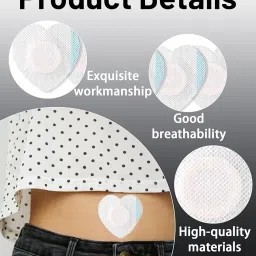 VayuSrot 30 PCS Castor Oil Patches for Belly Button, Navel Patch for Castor Oil Therapy, Natural Detox Solution, Abdominal Relief, Self-Adhesive Design image 2