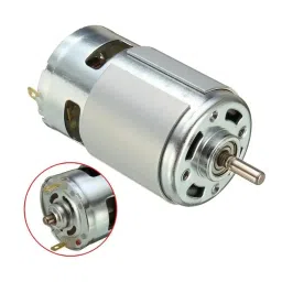 ERH India 12V-24V DC 775 Ball Bearing 3500-9000 RPM High Speed Large Torque Motor for Robotics Projects and Electronic Hobby Kit image 1