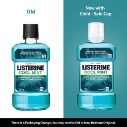 Listerine Cool Mint Mouthwash - 250ml (Pack of 2) with Total Care Mild Taste 250ml (Free) image 1