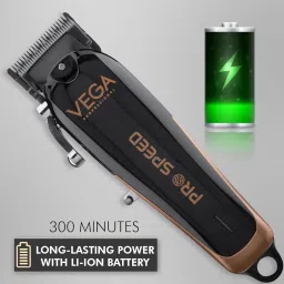 VEGA PROFESSIONAL Men Pro Battery Powered Speed Professional Hair Clipper With 300 Mins Runtime & Japanese Stainless Steel Taper Blades, (Vpphc-07) image 4