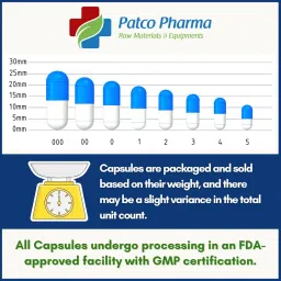 Patco Pharmaceuticals - Size 1 Clear Empty Gelatin Pill Capsule - Non-GMO and Gluten Free | DIY Powder Filling (Pack of 1000 Pcs) image 3