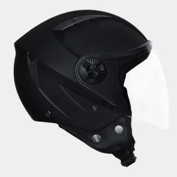STUDDS Vogue ISI Certified Open Face Motorcycle Helmet for Men and Women with Clear Visor image 4