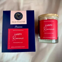Hecate Wizard Mall | Lusty Romance Bath Salt –75+ Herbs & Oils Infused, Relaxing Bath Crystals | Refreshing Body Soak for Couples & Self-Care | Calming & Aromatic Bath Experience. image 1