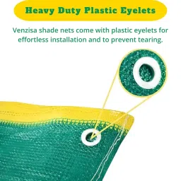 VENZISA Multipurpose Green Shade Net for Garden & Balcony – 75% Sunblock, UV Stabilized Agro Net for Outdoor Use (10 ft x 10 ft) image 2