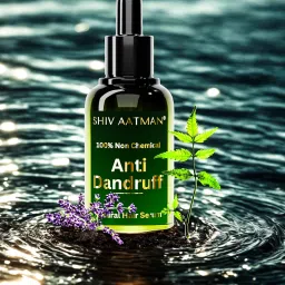 Shiv Aatman 100% Results Oriented Anti Dandruff Scalp Serum. Non Chemical, Non Acid, Non Toxic. Cures Dandruff from root, Scalp Itchiness, Irritation, Dryness. Promotes Healthy Hair Growth, Nourishes Scalp, Reduces the percentage of gray hair. 30ml. With Free Face Brightening Face Wash only on PREPAID ORDERS. image 2