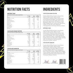 AVOLT Protein Bar Variety Pack Of 6 (2 Pc Birthday Cake, 2 Pc Chocolate Ganache, 2 Pc Chocolate Peanut Butter) 14-15 G Protein | High Protein, Fiber- Fitness & Immunity Booster Protein Bar, 500 Grams image 2