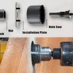 Oblivion 11 Pc Hole Saw Drill Bit Set | Wood & Metal Hole Saw Cutting Tool (19-64mm) image 5