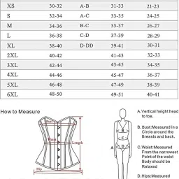 mastyle Generic® Women's Corsets Lace Up Boned Overbust Corset Bustier Lingerie Satin Floral Bustier Bodyshaper Top | Black | S image 5